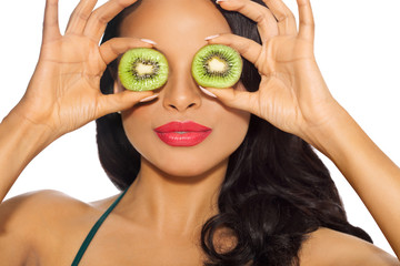 Girl With Kiwi Slices