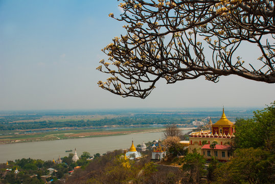 View Of The Small Town Sagaing, Myanmar