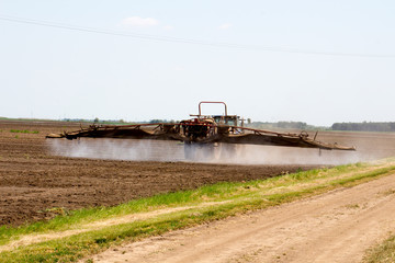 Fototapeta premium Chemical spraying agriculture