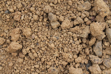 Horizontal background of clay soil