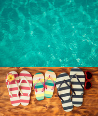 Naklejka premium Summer vacation concept