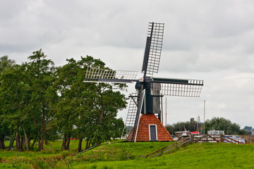 Poldermühle Heechhiem -  in Goengahuizen, Niederlande