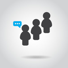 people icon, simple design people icon, people vector illustration