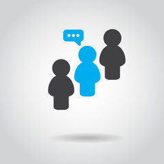 people icon, simple design people icon, people vector illustration