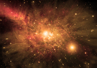 galaxy in a free space