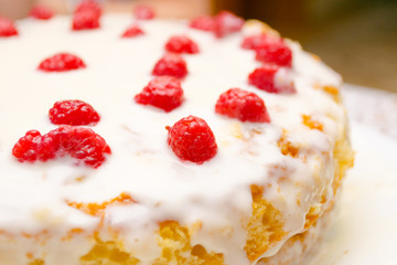 Raspberry cake