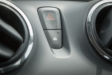 central locking switch and warning light