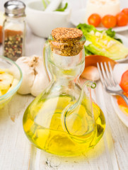 glass oil with olive oil