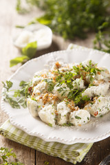 Gnocchi with herbs