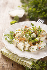 Gnocchi with herbs