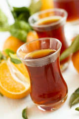Tea with orange
