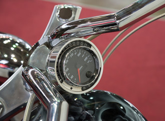  motorcycle speedometer close up