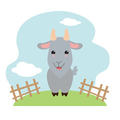 Goat  vector illustration