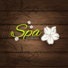 Vector illustration. Spa Resort or Beauty Business Background. Eco Design.