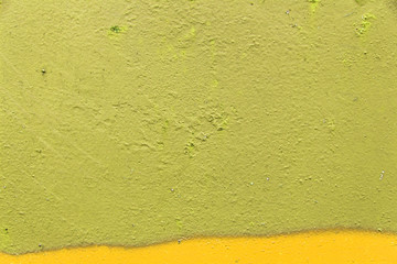 peeling paint on the wall