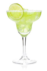 Classic margarita cocktail with salty rim © evgeeenius