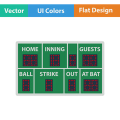 Baseball scoreboard icon