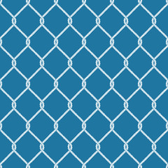 Seamless nautical rope knot pattern
