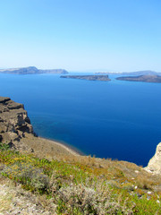 View of the Santorini Caldera, Greece