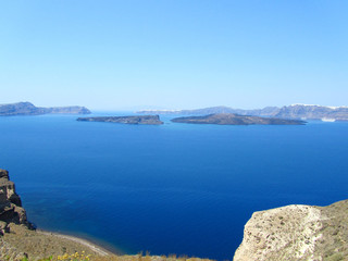 Obraz premium View of Santorini Caldera, Greece