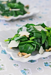 Spinach Salad with Parmesan Cheese