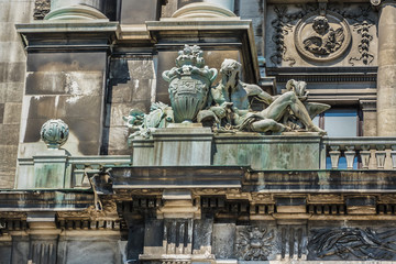 Fototapeta na wymiar Neue Burg - part of Hofburg Imperial palace in Vienna, Austria.