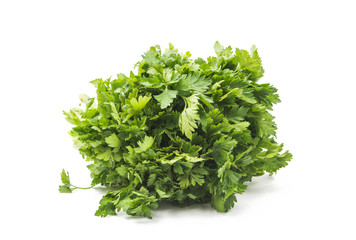 bunch of parsley isolated
