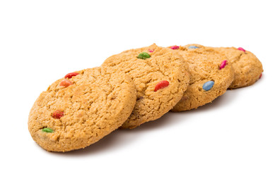 cookies with chocolate isolated