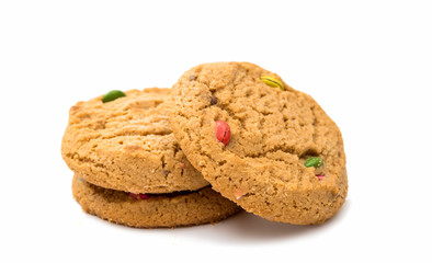 cookies with chocolate isolated