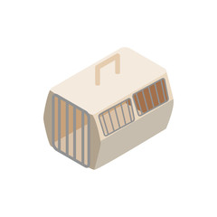 Cage for animals icon, isometric 3d style