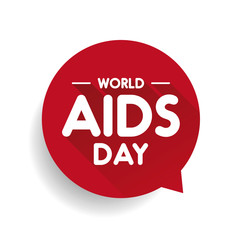 World AIDS Day Speech bubble