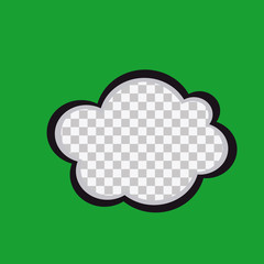 Isolated comic expression