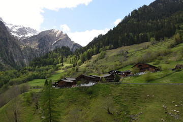 Felbertauern, Tauerntal, Gruben, Matrei, Matrei in Osttirol, Weiler, Bergbauernhöfe, Holzhäuser