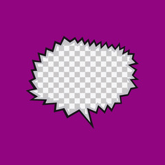 Isolated comic expression