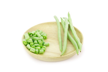 green peas isolated on white background.
