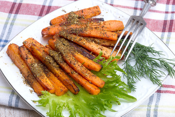 roasted carrots with spices