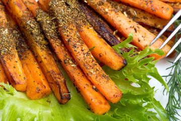 roasted carrots with spices