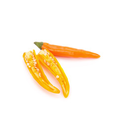 Yellow pepper isolated on a white background