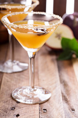 Apple cider martini with star anise