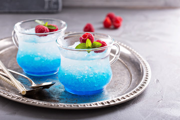 Blue raspberry cocktail
