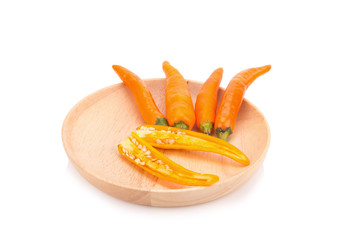 Yellow pepper isolated on a white background