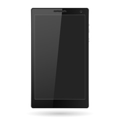 Mobile phone realistic, isolated on white background, stylish vector illustration