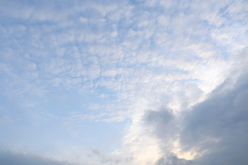 Fototapeta na wymiar stormy cloud and blue sky background