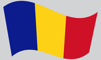 Flag of Chad waving