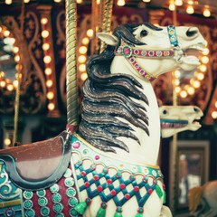 Vintage carousel horse © Andreka Photography