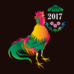 Happy New Year! / Eto tori 02_044
2017-酉-