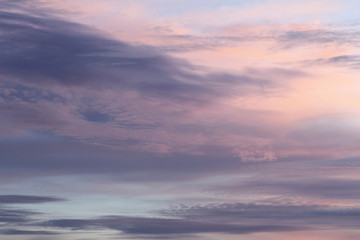 Natural background of the colorful sky and cloud, During the time sunrise and sunset