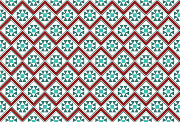 Festive Zig Zag Mosaic Pattern