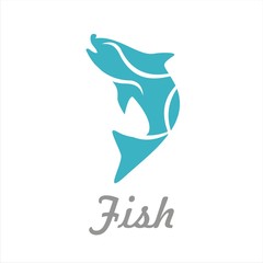 abstract fish logo for your business 