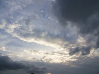 Nimbus and white cloud
